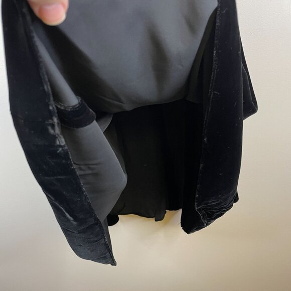 Ralph Lauren Vintage Womens Old Money Velvet Maxi Full Skirt 8 Circle Hong Kong - Picture 5 of 9